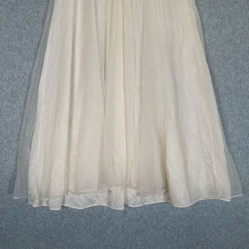 Vintage Vanity Fair Pink Slip Dress Cottagecore Size 36 Sheer Nylon Tricot - Picture 3 of 11